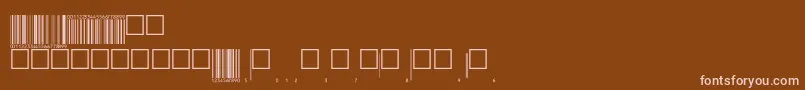 Eanbwrp72ttNormal Font – Pink Fonts on Brown Background