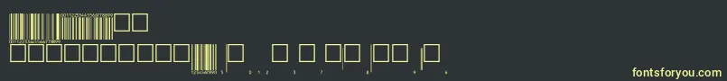 フォントEanbwrp72ttNormal – 黒い背景に黄色の文字