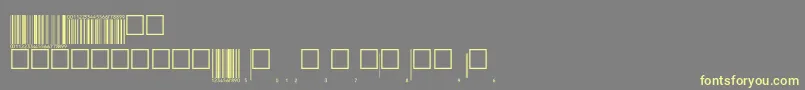Eanbwrp72ttNormal-Schriftart – Gelbe Schriften auf grauem Hintergrund