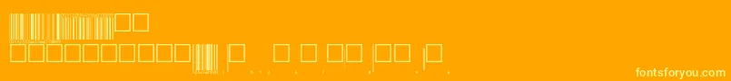 Шрифт Eanbwrp72ttNormal – жёлтые шрифты на оранжевом фоне