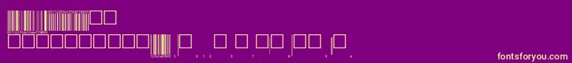 Eanbwrp72ttNormal-Schriftart – Gelbe Schriften auf violettem Hintergrund