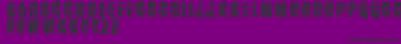 フォントVtksLowrider – 紫の背景に黒い文字