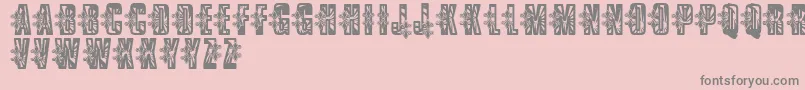 VtksLowrider Font – Gray Fonts on Pink Background