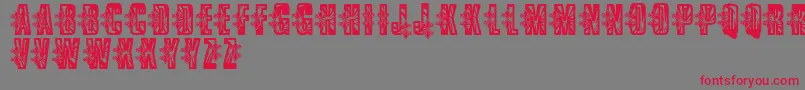 VtksLowrider Font – Red Fonts on Gray Background