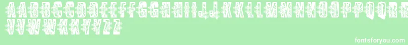 VtksLowrider Font – White Fonts on Green Background