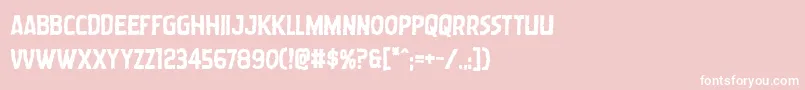 Wormcuisinebold Font – White Fonts on Pink Background