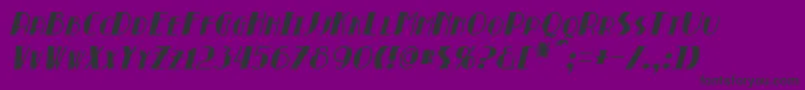 BroadmoorItalic Font – Black Fonts on Purple Background