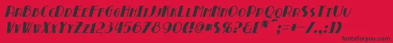 fuente BroadmoorItalic – Fuentes Negras Sobre Fondo Rojo