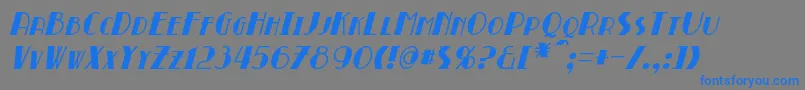 Шрифт BroadmoorItalic – синие шрифты на сером фоне