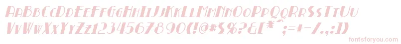 フォントBroadmoorItalic – 白い背景にピンクのフォント