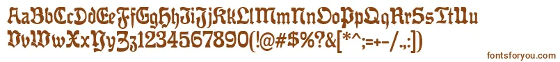 OffenbacherReformCat Font – Brown Fonts on White Background