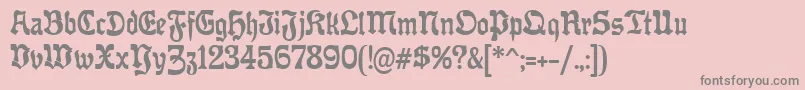 OffenbacherReformCat Font – Gray Fonts on Pink Background