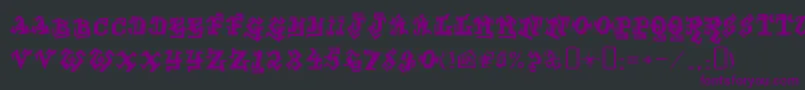 GraffitiTreatFront Font – Purple Fonts on Black Background