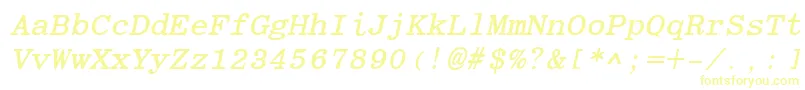 EliteBoldItalic Font – Yellow Fonts