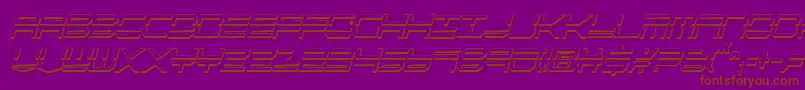 Подробнее о шрифте QuickstrikeShadowItalcon Шрифт QuickstrikeShadowItalcon – коричневые шрифты на фиолетовом фоне