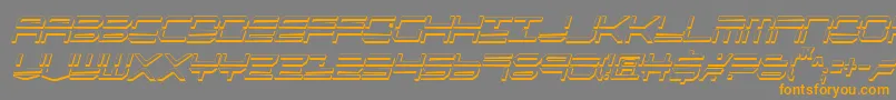 fuente QuickstrikeShadowItalcon – Fuentes Naranjas Sobre Fondo Gris