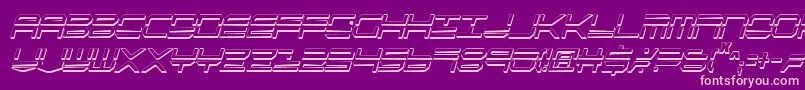 QuickstrikeShadowItalcon Font – Pink Fonts on Purple Background