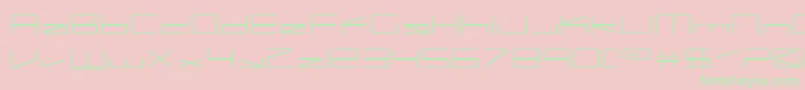 Capacitr Font – Green Fonts on Pink Background