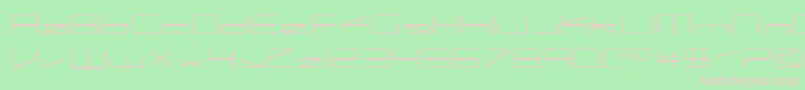 Capacitr Font – Pink Fonts on Green Background