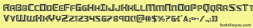 Greaseguncond Font – Black Fonts on Yellow Background