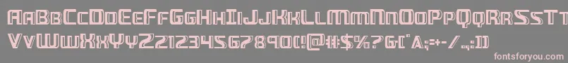 Greaseguncond Font – Pink Fonts on Gray Background