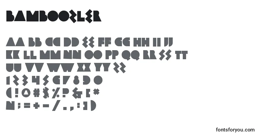 Czcionka Bamboozler – alfabet, cyfry, specjalne znaki