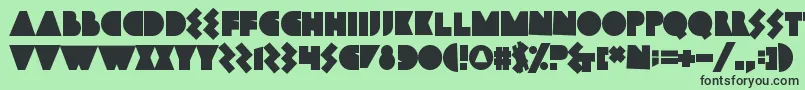 Bamboozler Font – Black Fonts on Green Background