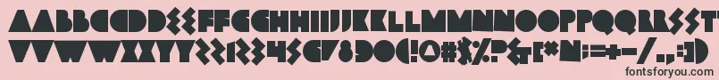 Bamboozler Font – Black Fonts on Pink Background