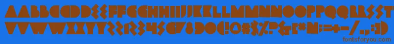 Más sobre la fuente Bamboozler fuente Bamboozler – Fuentes Marrones Sobre Fondo Azul
