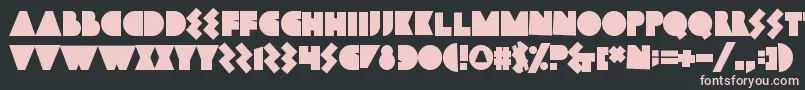 Bamboozler Font – Pink Fonts on Black Background