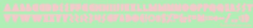 Bamboozler Font – Pink Fonts on Green Background