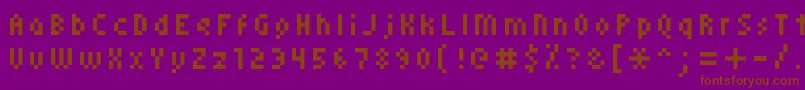 Lisätietoja Kroeger0558-fontista Kroeger0558-fontti – ruskeat fontit violetilla taustalla