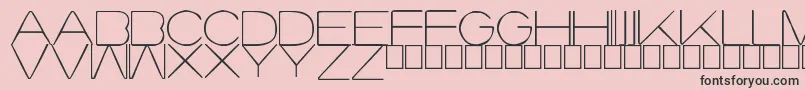 Lourod Font – Black Fonts on Pink Background
