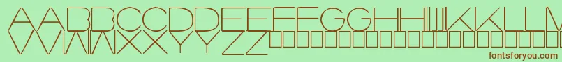 Lourod Font – Brown Fonts on Green Background