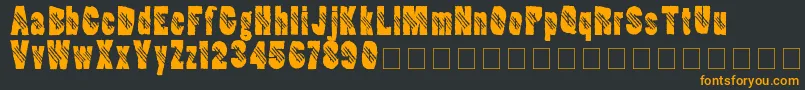 Ripperclaw Font – Orange Fonts on Black Background