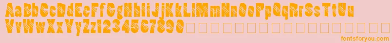 Ripperclaw Font – Orange Fonts on Pink Background