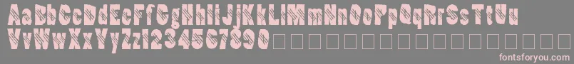 Ripperclaw Font – Pink Fonts on Gray Background