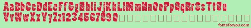 Ripperclaw Font – Red Fonts on Green Background