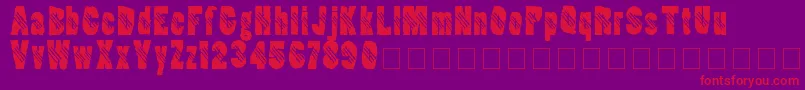 Ripperclaw Font – Red Fonts on Purple Background