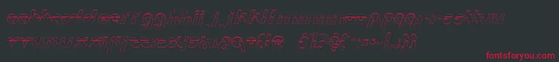 fuente MetroplexOutlineLaser – Fuentes Rojas Sobre Fondo Negro