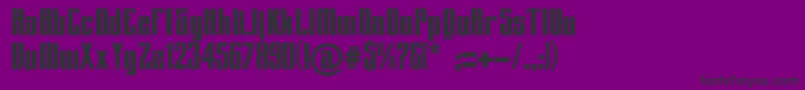 Queenssquare-Schriftart – Schwarze Schriften auf violettem Hintergrund