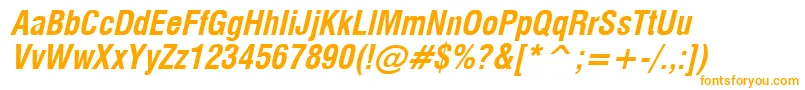 Milfcdbi Font – Orange Fonts on White Background