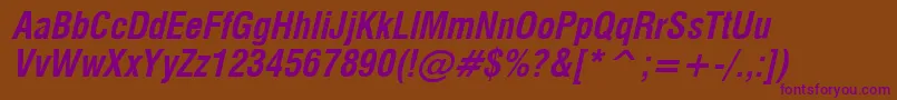 Milfcdbi Font – Purple Fonts on Brown Background