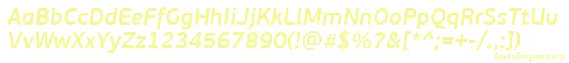 PfbeausansproSemibolditalic Font – Yellow Fonts