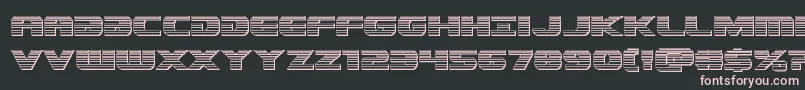 Dekarangerplat Font – Pink Fonts on Black Background