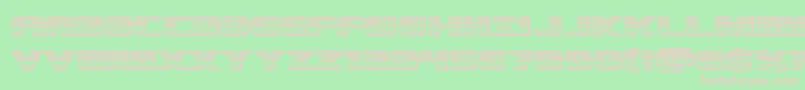 Dekarangerplat Font – Pink Fonts on Green Background