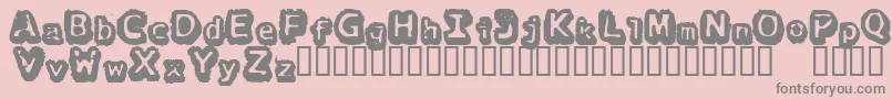 ThereGoesTheNeighborhood Font – Gray Fonts on Pink Background