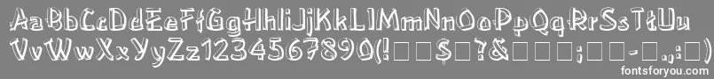 HomeboyDisplaySsi Font – White Fonts on Gray Background