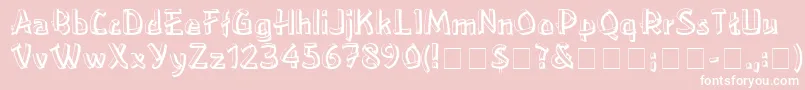 HomeboyDisplaySsi Font – White Fonts on Pink Background