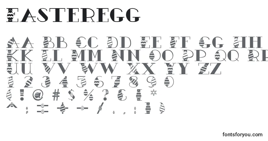 Шрифт Easteregg – алфавит, цифры, специальные символы